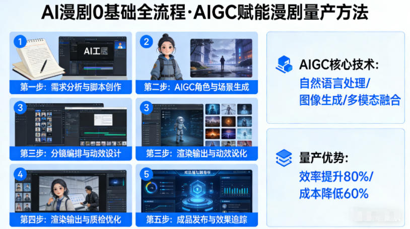 AI漫剧0基础全流程，快速掌握AIGC赋能的漫剧量产方法-玩备项目资源网